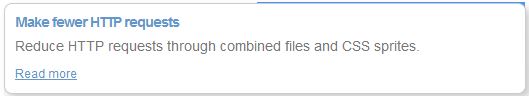 Make fewer HTTP requests