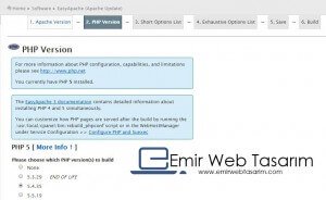 easy-apache-derleme-php-secimi