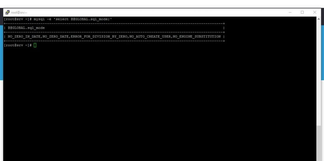 Disable Mysql Strict Mode Hatası